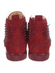 Christian Louboutin Suede Studded Accents Wedge Sneakers