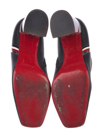 Christian Louboutin Leather Striped Boots