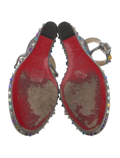 Christian Louboutin Pyraclou Spike Accents Espadrilles