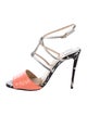 Christian Louboutin Leather Colorblock Pattern Sandals