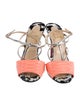 Christian Louboutin Leather Colorblock Pattern Sandals