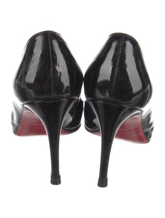 Christian Louboutin Patent Leather Leather Trim Embellishment Pumps