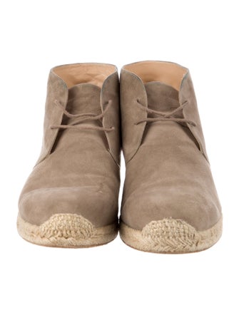 Christian Louboutin Suede Lace-Up Boots
