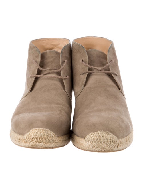 Christian Louboutin Suede Lace-Up Boots