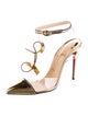 Christian Louboutin Patent Leather T-Strap Pumps
