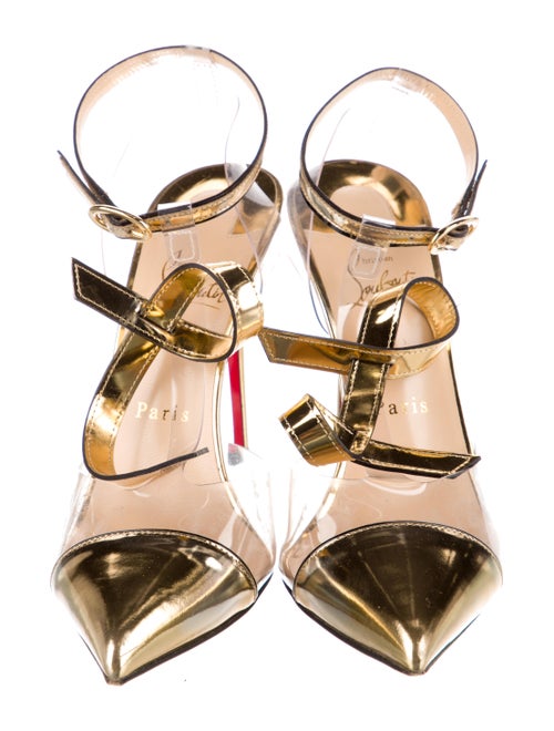 Christian Louboutin Patent Leather T-Strap Pumps