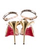 Christian Louboutin Patent Leather T-Strap Pumps
