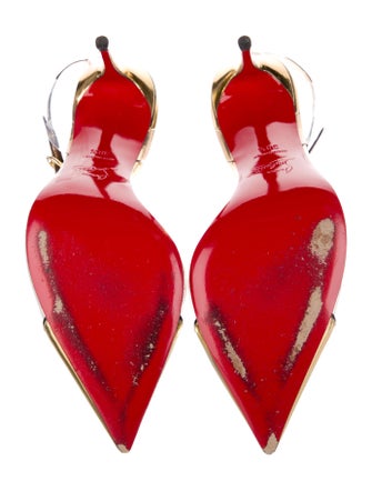 Christian Louboutin Patent Leather T-Strap Pumps