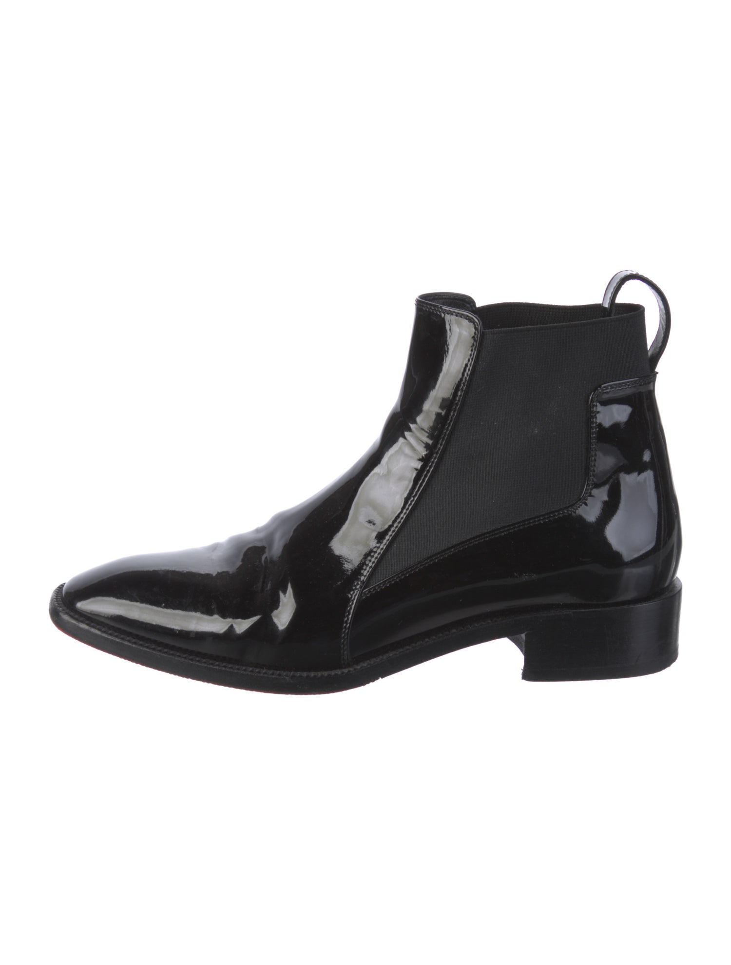 Christian Louboutin Patent Leather Chelsea Boots