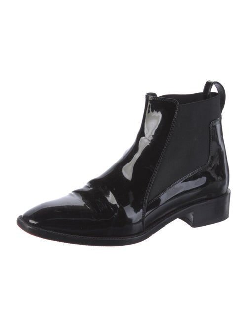 Christian Louboutin Patent Leather Chelsea Boots