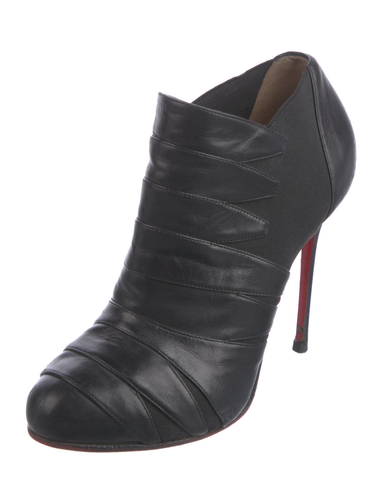 Christian Louboutin Leather Lace-Up Boots