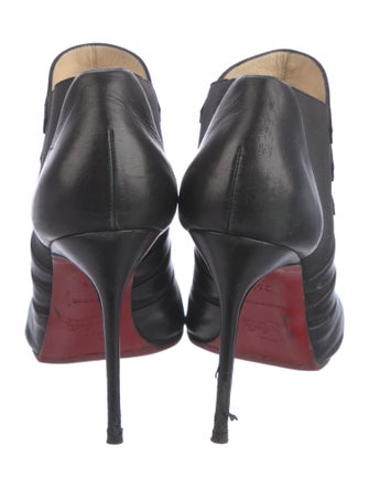 Christian Louboutin Leather Lace-Up Boots