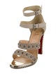 Christian Louboutin Leather Studded Accents Pumps
