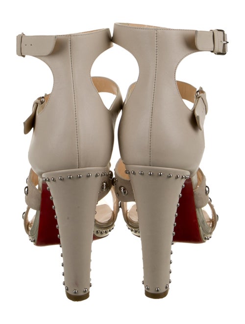 Christian Louboutin Leather Studded Accents Pumps