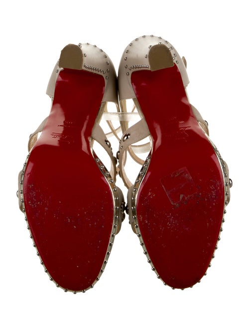 Christian Louboutin Leather Studded Accents Pumps