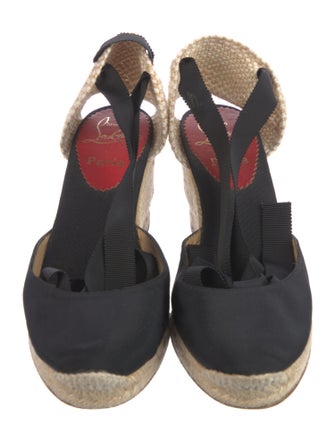 Christian Louboutin Canvas D'Orsay Pumps