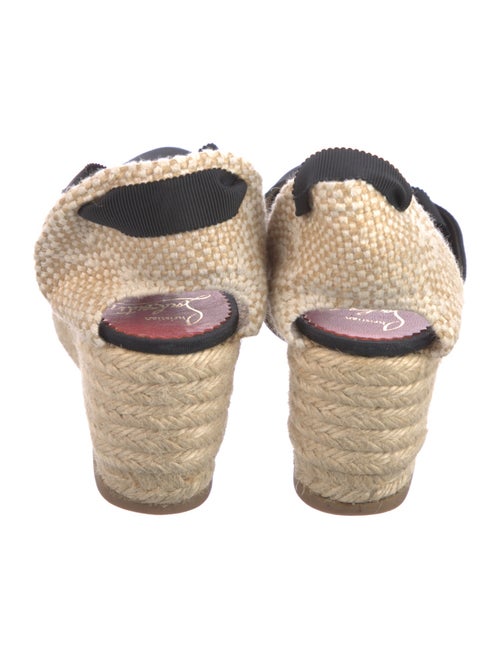 Christian Louboutin Canvas D'Orsay Pumps