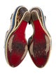 Christian Louboutin Leather Animal Print Espadrilles