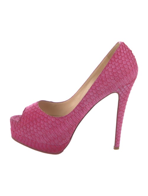 Christian Louboutin Python Pumps