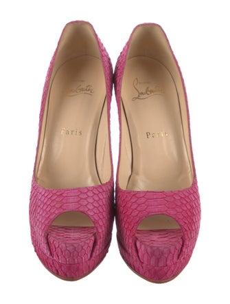 Christian Louboutin Python Pumps