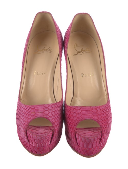 Christian Louboutin Python Pumps