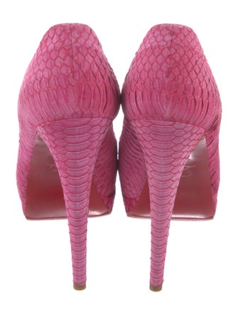 Christian Louboutin Python Pumps