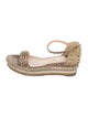 Christian Louboutin Spike Accents Suede Espadrilles