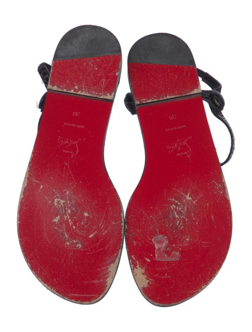 Christian Louboutin Leather T-Strap Sandals