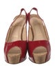 Christian Louboutin Patent Leather Slingback Sandals
