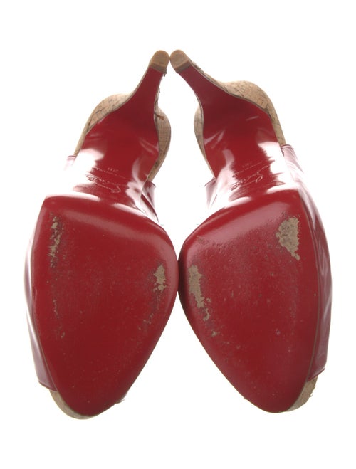 Christian Louboutin Patent Leather Slingback Sandals