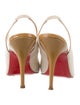 Christian Louboutin Canvas Slingback Sandals