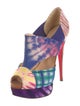 Christian Louboutin Tie-Dye Print Cutout Accent Pumps
