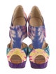 Christian Louboutin Tie-Dye Print Cutout Accent Pumps