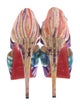 Christian Louboutin Tie-Dye Print Cutout Accent Pumps