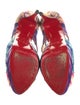 Christian Louboutin Tie-Dye Print Cutout Accent Pumps