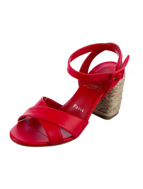 Christian Louboutin Leather Slingback Sandals