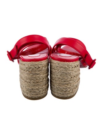 Christian Louboutin Leather Slingback Sandals