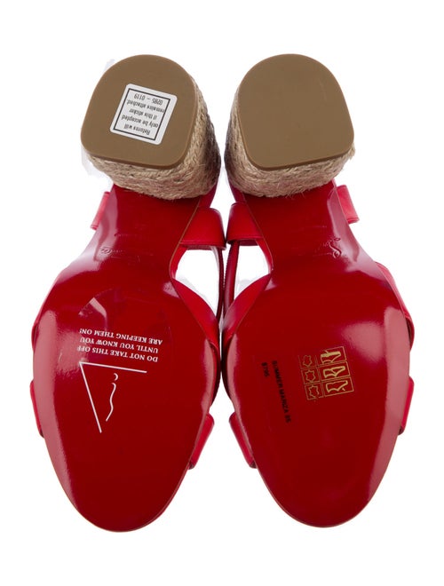 Christian Louboutin Leather Slingback Sandals