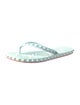 Christian Louboutin Rubber Studded Accents Flip Flops