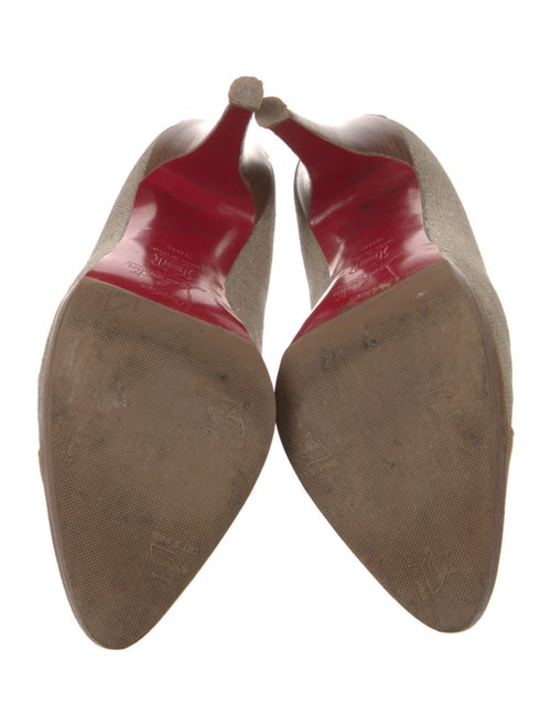 Christian Louboutin Leather Colorblock Pattern Pumps