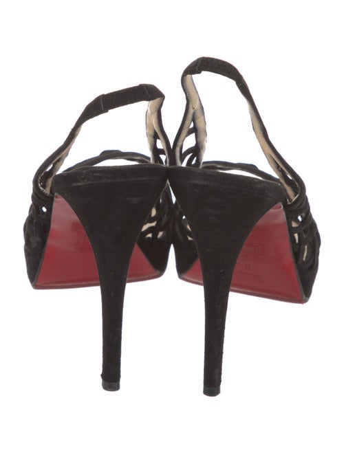 Christian Louboutin Suede Slingback Sandals