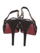 Christian Louboutin Suede Slingback Sandals