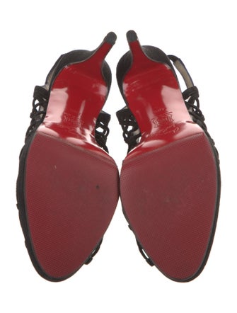 Christian Louboutin Suede Slingback Sandals