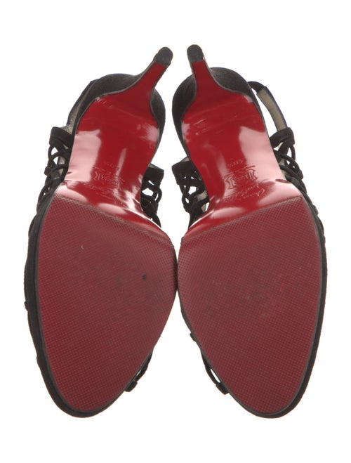 Christian Louboutin Suede Slingback Sandals