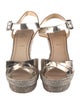 Christian Louboutin Leather Glitter Accents Espadrilles