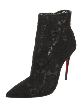 Christian Louboutin Lace Lace Pattern Boots