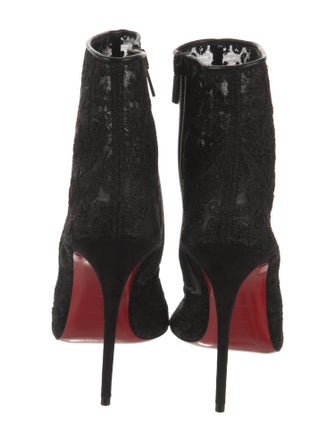 Christian Louboutin Lace Lace Pattern Boots