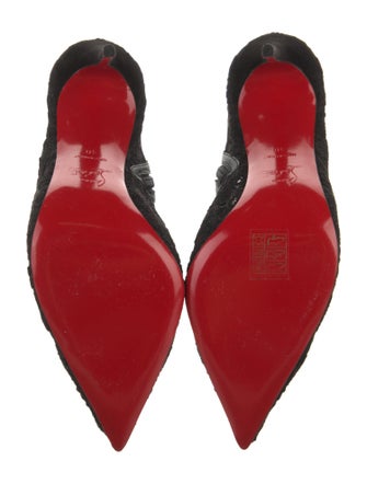 Christian Louboutin Lace Lace Pattern Boots
