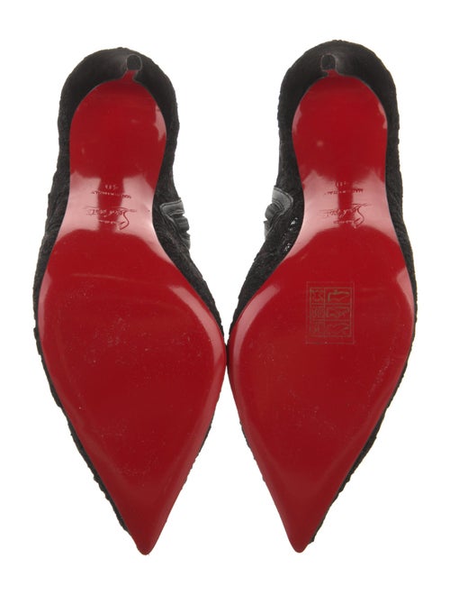 Christian Louboutin Lace Lace Pattern Boots