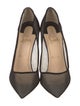Christian Louboutin Mesh Lace Pattern Pumps